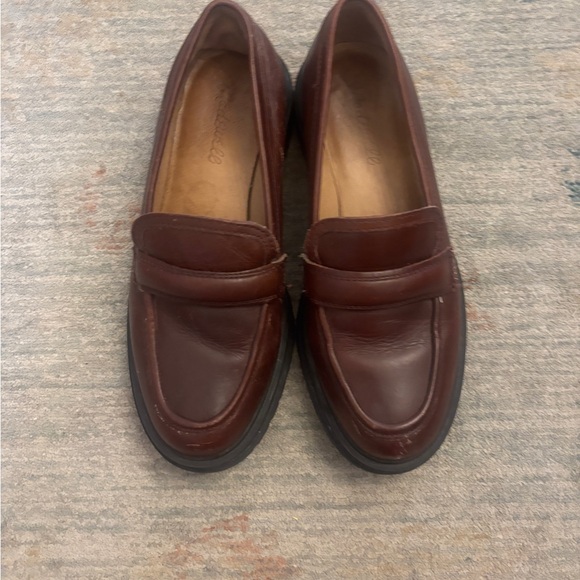 Madewell Brown/ Red Loafers size 6.5 - Picture 4 of 5